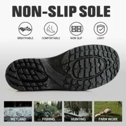 Bottes De Pluie YUHITYGZGS Pour Hommes, Bottes En Caoutchouc Mi-mollet Pêche Bottes De Boue De Travail Extérieur, Bottes De Jardin étanches Avec PVC Conception Unique, Chaussure D'eau à Glissement Durable Résistante Pour L'agriculture Jardinage Pêche -Des chaussures d'hiver Soldes Magasin 81 Oq2zihKL. AC UL1500