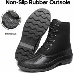 NORTIV 8 Bottes De Neige D'hiver Pour Hommes - Bottes De Canard Classique Imperméables Isolées Résistantes Au Glissement Travail Léger Chaussure De Randonnée -Des chaussures d'hiver Soldes Magasin 81Ahh D3u0L. AC UL1500