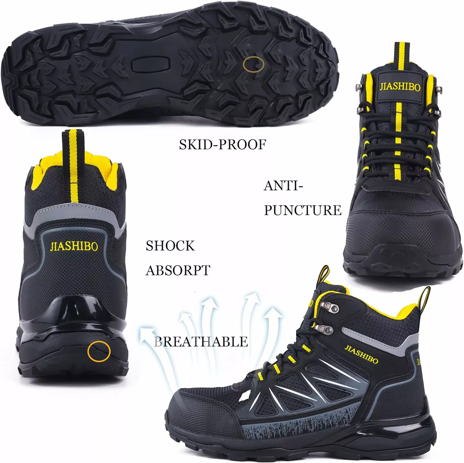 Bottes De Wok En Acier Blapek Pour Hommes - Bottes De Travail Isolées Homme Chaussures En Acier Chaussures De Construction Confortable Bottes Léger Travail Et Sécurité Bottes D'orteil Cadeaux Pour Travailleurs De Construction Pour Construction 4 Bottes De Wok En Acier Blapek Pour Hommes - Bottes De Travail Isolées Homme Chaussures En Acier Chaussures De Construction Confortable Bottes Léger Travail Et Sécurité Bottes D'orteil Cadeaux Pour Travailleurs De Construction Pour Construction – Image 2