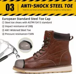 ANGRYRAM Bottes De Travail Pour Hommes Bottes En Acier/Douce Douce, Imperméable Slip Résistant Industriel & Construction Bottes De Travail -Des chaussures d'hiver Soldes Magasin 81Do8qJYuiL. AC UL1500
