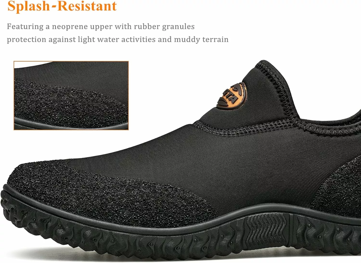 TENGTA Hommes De Néoprène Boue Bottes Léger Slip-on Jardin Chaussures Faible Court En Caoutchouc Pluie Bottes Pour Jardinage, Camping Et Yard Travail 4 TENGTA Hommes De Néoprène Boue Bottes Léger Slip-on Jardin Chaussures Faible Court En Caoutchouc Pluie Bottes Pour Jardinage, Camping Et Yard Travail – Image 2