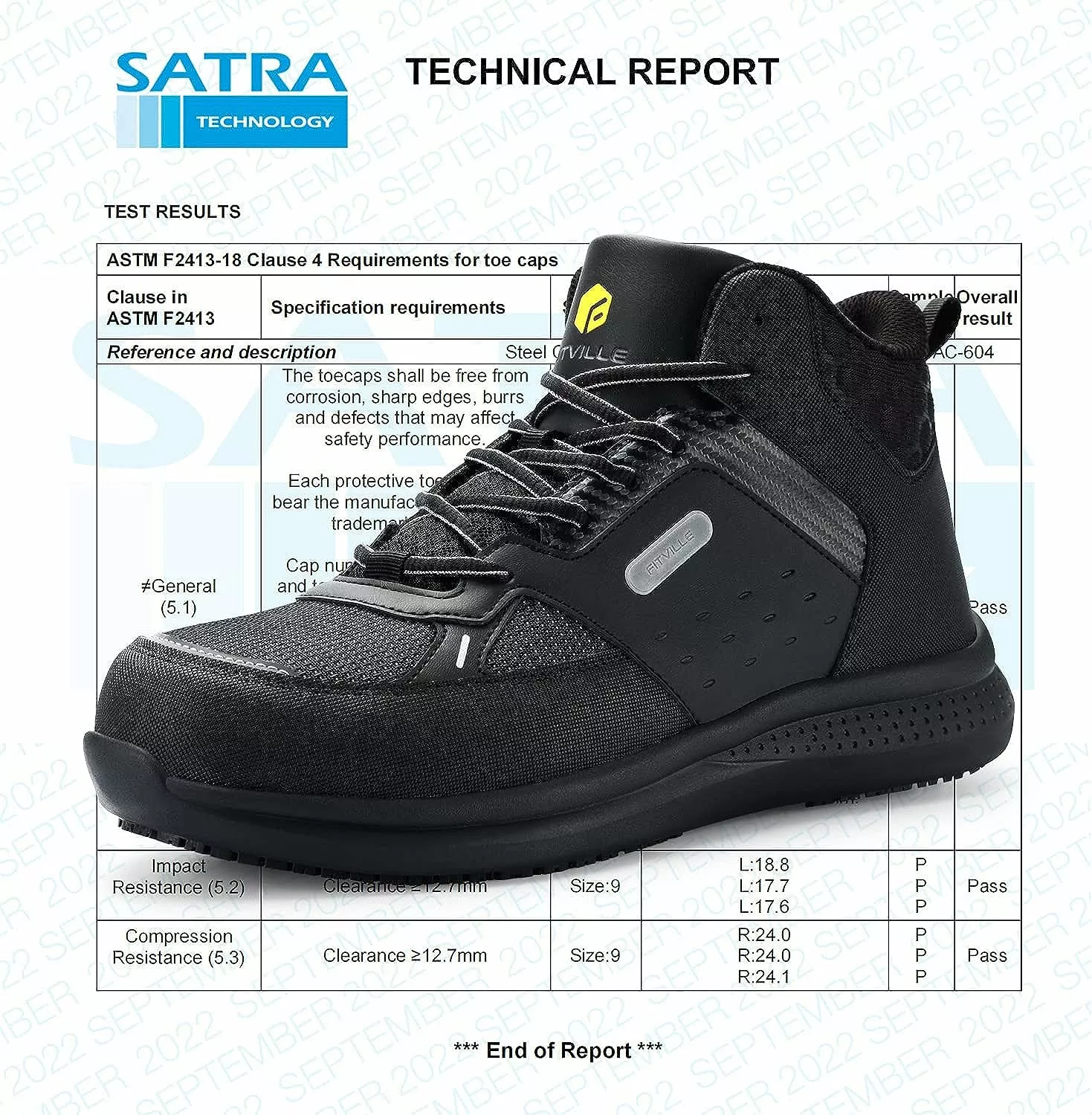 Bottes De Travail Larges FitVille Pour Hommes Chaussures De Sécurité De Travail Composites Bottes De Travail Résistantes Aux Billes Imperméables Léger - SteelCore 4 Bottes De Travail Larges FitVille Pour Hommes Chaussures De Sécurité De Travail Composites Bottes De Travail Résistantes Aux Billes Imperméables Léger - SteelCore – Image 2