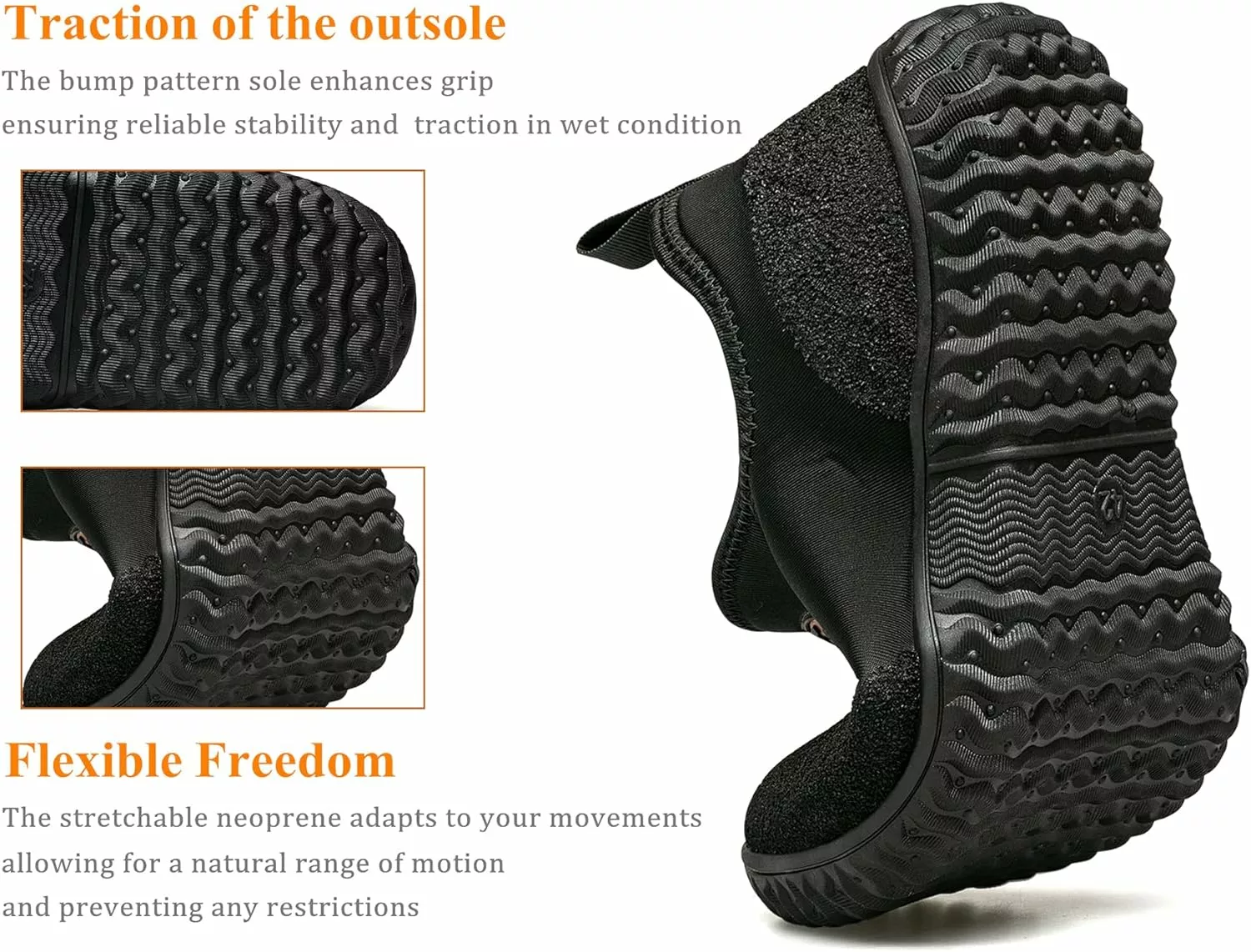 TENGTA Hommes De Néoprène Boue Bottes Léger Slip-on Jardin Chaussures Faible Court En Caoutchouc Pluie Bottes Pour Jardinage, Camping Et Yard Travail 5 TENGTA Hommes De Néoprène Boue Bottes Léger Slip-on Jardin Chaussures Faible Court En Caoutchouc Pluie Bottes Pour Jardinage, Camping Et Yard Travail – Image 3
