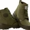 Farm Blue Bottes Ranger Hommes - High Top Chaussures De Randonnée Pour Hommes - Résistant à L'eau Toile Combat Bottes Avec Semelles Orthotiques - Tactique Chaussures Pour Casual, Travail, Ou Outdoor Wear