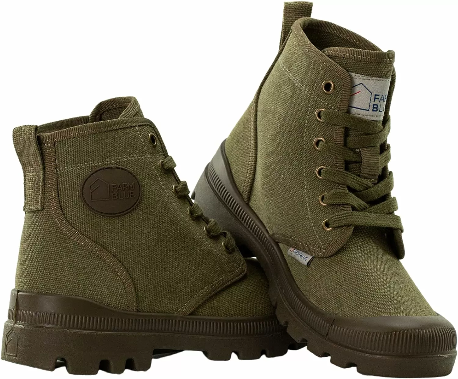 Farm Blue Bottes Ranger Hommes - High Top Chaussures De Randonnée Pour Hommes - Résistant à L'eau Toile Combat Bottes Avec Semelles Orthotiques - Tactique Chaussures Pour Casual, Travail, Ou Outdoor Wear 3 Farm Blue Bottes Ranger Hommes - High Top Chaussures De Randonnée Pour Hommes - Résistant à L'eau Toile Combat Bottes Avec Semelles Orthotiques - Tactique Chaussures Pour Casual, Travail, Ou Outdoor Wear