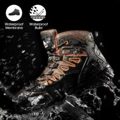 NORTIV 8 Étanche En Acier Toe Bottes De Travail Sécurité Résistant à La Ponction En Caoutchouc Construction Bottes -Des chaussures d'hiver Soldes Magasin 81OvQVLd8EL. AC UL1500