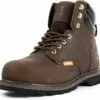 Clitenk Steel Toe Bottes Pour Hommes Imperméable, 6" Huilé Plein Grain En Cuir Bottes De Travail Pour Hommes Imperméable Respirant, Non-Slip, Ponction-Proof, Confortable Construction Léger Sécurité Hommes De Travail Boot -Des chaussures d'hiver Soldes Magasin 81aMn43XRL. AC UL1500