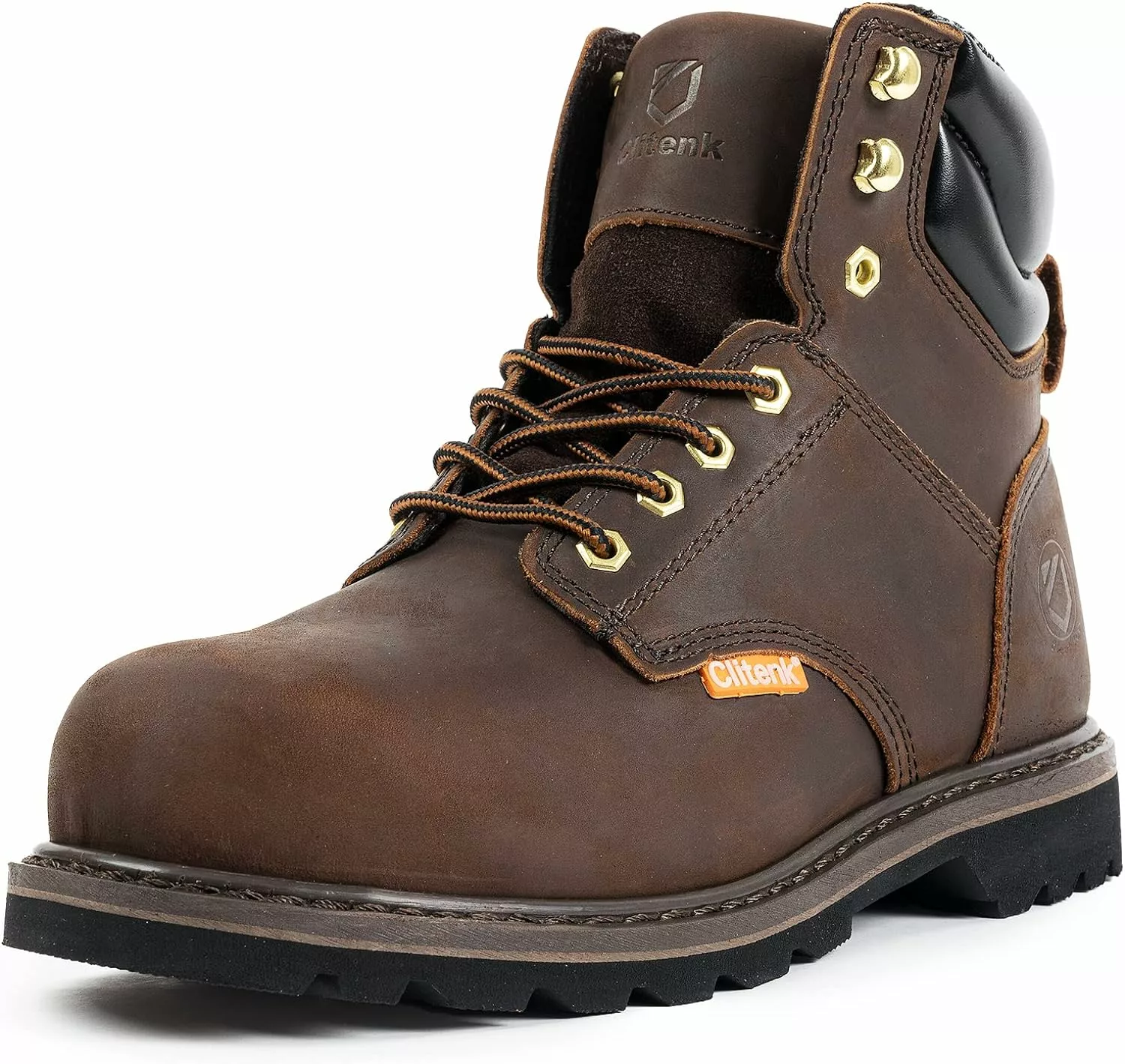 Clitenk Steel Toe Bottes Pour Hommes Imperméable, 6" Huilé Plein Grain En Cuir Bottes De Travail Pour Hommes Imperméable Respirant, Non-Slip, Ponction-Proof, Confortable Construction Léger Sécurité Hommes De Travail Boot 3 Clitenk Steel Toe Bottes Pour Hommes Imperméable, 6" Huilé Plein Grain En Cuir Bottes De Travail Pour Hommes Imperméable Respirant, Non-Slip, Ponction-Proof, Confortable Construction Léger Sécurité Hommes De Travail Boot