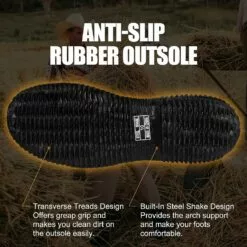 Hunthor Bottes En Caoutchouc Pour Hommes Avec Acier Shank, 6mm Néoprène Isolé Bottes De Pluie, Mid Calf Imperméable Bottes De Travail En Caoutchouc Pour La Chasse, Jardinage, Agriculture, Pêche -Des chaussures d'hiver Soldes Magasin 81bxVKjLL5L. AC UL1500