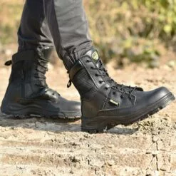 SAFEYEAR Hommes Militaire Tactique Bottes 8" Acier Toe Travail Bottes De Sécurité Avec Latérale Zipper Léger Armée Combat Bottes -Des chaussures d'hiver Soldes Magasin 81djiyajrCS. AC UL1500