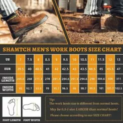 Bottes De Travail SHAMTCH Pour Hommes Orteil En Acier, Semelle En Caoutchouc En Cuir Nubuck, Insulente Résistante Aux Bordereaux Durable, Chaussures De Travail Industrielles Utilitaires Avec Pointe De Sécurité, Adaptées Aux Hommes Et Aux Femmes -Des chaussures d'hiver Soldes Magasin 81efugmkUOL. AC UL1500