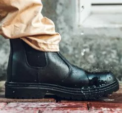 Bottes De Travail SHAMTCH Pour Hommes Bottes De Sécurité à Enfiler Résistantes Aux Toboggans étanches En Acier -Des chaussures d'hiver Soldes Magasin 81g0NZvCbgL. AC UL1500