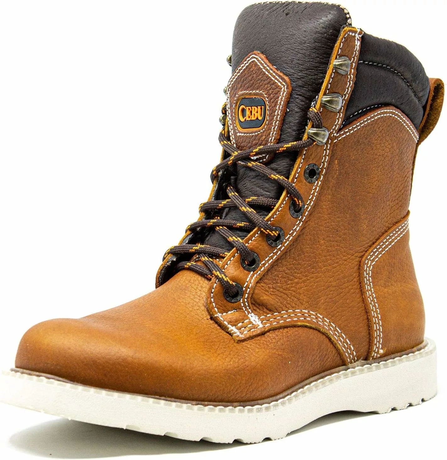 CEBU Soft Toe Wedge Sole Bottes De Travail Pour Hommes, Léger, Résistant à L'huile Et à L'acide, Pour Entrepôt, Utilitaires, Fabrication Et Plus, Avec Lacets 8" Lacer 300 3 CEBU Soft Toe Wedge Sole Bottes De Travail Pour Hommes, Léger, Résistant à L'huile Et à L'acide, Pour Entrepôt, Utilitaires, Fabrication Et Plus, Avec Lacets 8" Lacer 300