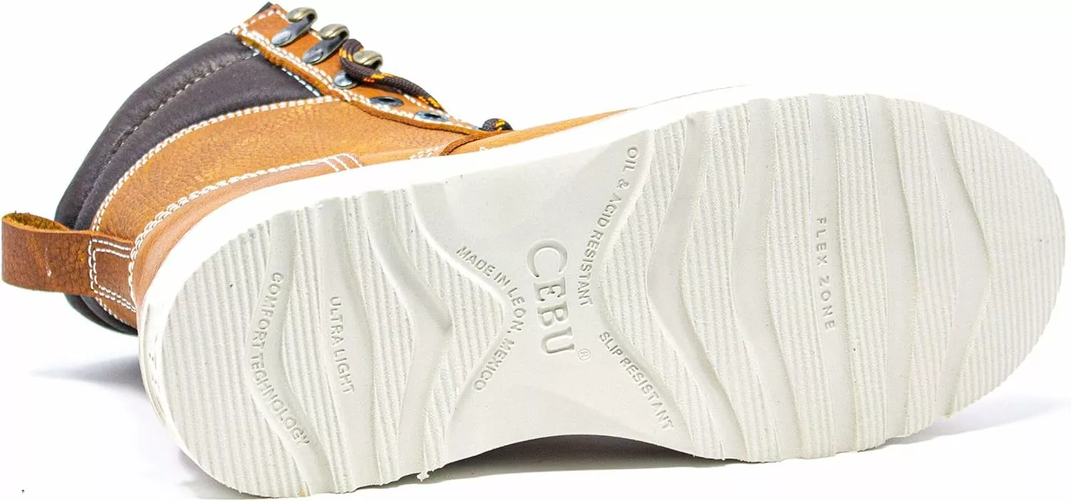 CEBU Soft Toe Wedge Sole Bottes De Travail Pour Hommes, Léger, Résistant à L'huile Et à L'acide, Pour Entrepôt, Utilitaires, Fabrication Et Plus, Avec Lacets 8" Lacer 300 6 CEBU Soft Toe Wedge Sole Bottes De Travail Pour Hommes, Léger, Résistant à L'huile Et à L'acide, Pour Entrepôt, Utilitaires, Fabrication Et Plus, Avec Lacets 8" Lacer 300 – Image 4