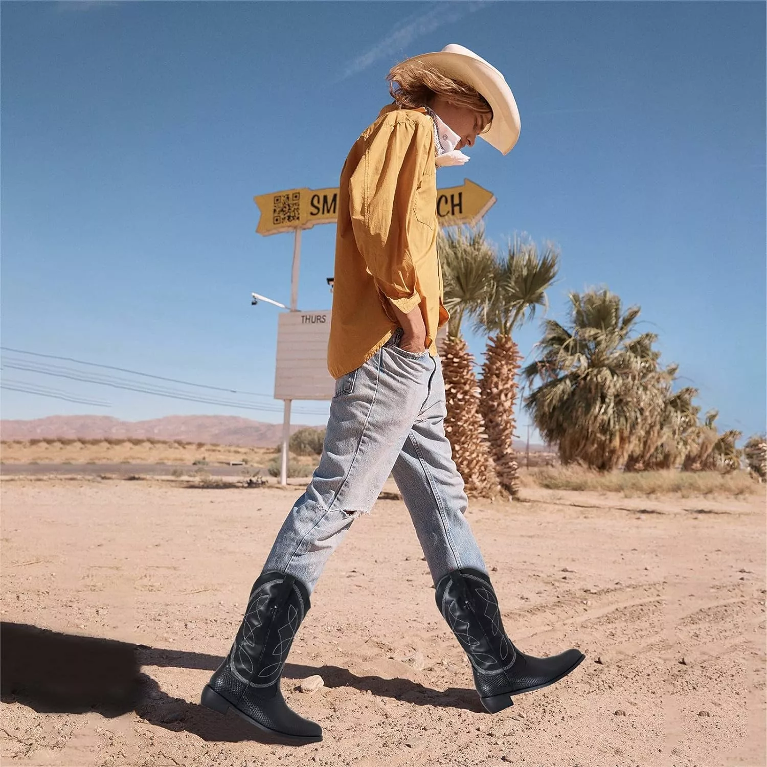 Tarkwa Western Cowboy Bottes Pour Hommes Mid Calf Retro Pointed Toe Western Bottes Durable Brodé Bottes De Travail 7 Tarkwa Western Cowboy Bottes Pour Hommes Mid Calf Retro Pointed Toe Western Bottes Durable Brodé Bottes De Travail – Image 5