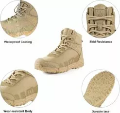 FREE SOLDIER Bottes De Randonnée Imperméables Pour Hommes Bottes De Travail Légères Bottes De Travail Durables Militaires Tactiques Bottes De Combat(Waterproof Tan 10.5 US) 14 FREE SOLDIER Bottes De Randonnée Imperméables Pour Hommes Bottes De Travail Légères Bottes De Travail Durables Militaires Tactiques Bottes De Combat(Waterproof Tan 10.5 US) -Des chaussures d'hiver Soldes Magasin 81zVlxNPlL. AC SL1500
