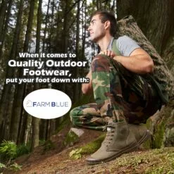 Farm Blue Bottes Ranger Hommes - High Top Chaussures De Randonnée Pour Hommes - Résistant à L'eau Toile Combat Bottes Avec Semelles Orthotiques - Tactique Chaussures Pour Casual, Travail, Ou Outdoor Wear 13 Farm Blue Bottes Ranger Hommes - High Top Chaussures De Randonnée Pour Hommes - Résistant à L'eau Toile Combat Bottes Avec Semelles Orthotiques - Tactique Chaussures Pour Casual, Travail, Ou Outdoor Wear -Des chaussures d'hiver Soldes Magasin 91HyIxMfu7L. AC UL1500