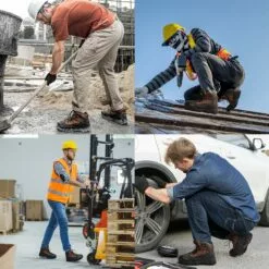 NORTIV 8 Étanche En Acier Toe Bottes De Travail Sécurité Résistant à La Ponction En Caoutchouc Construction Bottes -Des chaussures d'hiver Soldes Magasin 91SkgJqNGgL. AC UL1500