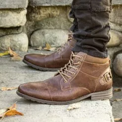 Polar Fox Classic Pour Hommes De Travail Décontracté Bottes De Combat De Moto -Des chaussures d'hiver Soldes Magasin 91l0B95w1PL. AC UL1500