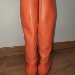 Bottes En Cuir Carel- 38,5 -Des chaussures d'hiver Soldes Magasin Bottes en cuir 1 2