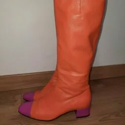 Bottes En Cuir Carel- 38,5 -Des chaussures d'hiver Soldes Magasin Bottes en cuir 2 1