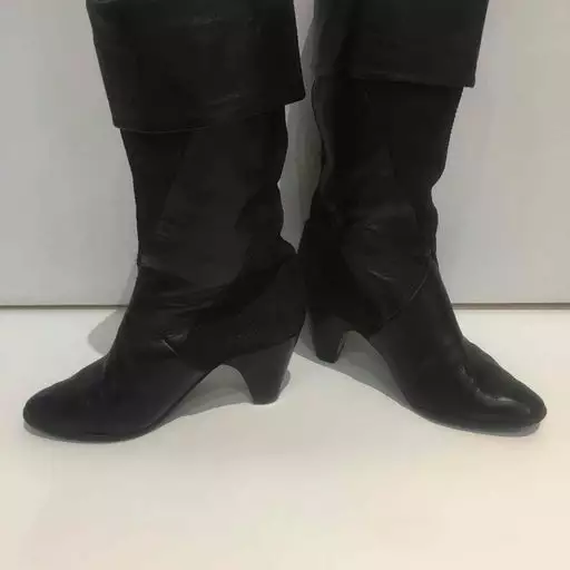 Bottes En Cuir Et Daim- 35,5 6 Bottes En Cuir Et Daim- 35,5 – Image 4