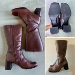 Bottes En Cuir 90’s- 37 -Des chaussures d'hiver Soldes Magasin a928c59e 4370 401d a371 27b16fe76b25