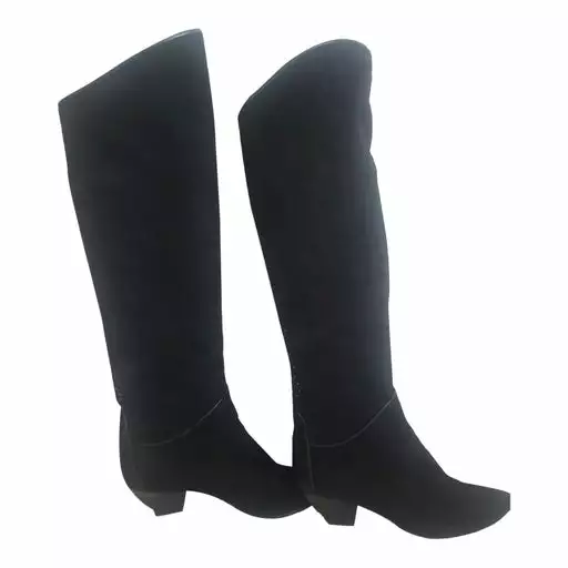 Bottes En Cuir Et Daim- 37,5 / 38 3 Bottes En Cuir Et Daim- 37,5 / 38