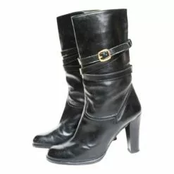 Bottes Charles Jourdan En Cuir- 37,5