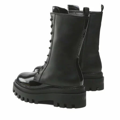 Bottes De Randonnée Calvin Klein Jeans Flatform Laceup Boot Patent YW0YW00852 Black BDS 5 Bottes De Randonnée Calvin Klein Jeans Flatform Laceup Boot Patent YW0YW00852 Black BDS – Image 3