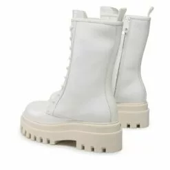 Bottes De Randonnée Calvin Klein Jeans Flatform LAceup Boot Patent YW0YW00852 White YBR -Des chaussures d'hiver Soldes Magasin bottes de randonnee calvin klein jeans flatform laceup boot patent yw0yw00852 white ybr 2