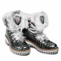 Bottes De Randonnée New Italia Shoes 1915450/11 Black Glitter -Des chaussures d'hiver Soldes Magasin bottes de randonnee new italia shoes 1915450 11 black glitter 4