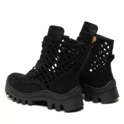 Bottes De Randonnée  Roberto EV22 Czarny Welur -Des chaussures d'hiver Soldes Magasin bottes de randonnee roberto ev22 czarny welur 2