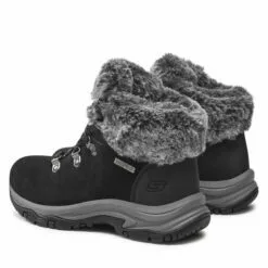 Bottes De Randonnée  Skechers Falls Finest 167178/BLK Black -Des chaussures d'hiver Soldes Magasin bottes de randonnee skechers falls finest 167178 blk black 2