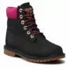 Bottes De Randonnée  Timberland Heritage 6 In Waterproof Boot TB0A44KX0011 Black Nubuc/W Pink
