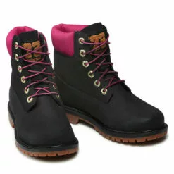 Bottes De Randonnée  Timberland Heritage 6 In Waterproof Boot TB0A44KX0011 Black Nubuc/W Pink -Des chaussures d'hiver Soldes Magasin bottes de randonnee timberland heritage 6 in waterproof boot tb0a44kx0011 black nubuc w pink 4
