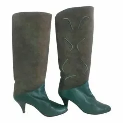 Bottes En Cuir Et Daim- 37