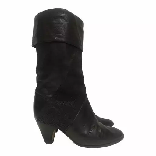 Bottes En Cuir Et Daim- 35,5 3 Bottes En Cuir Et Daim- 35,5
