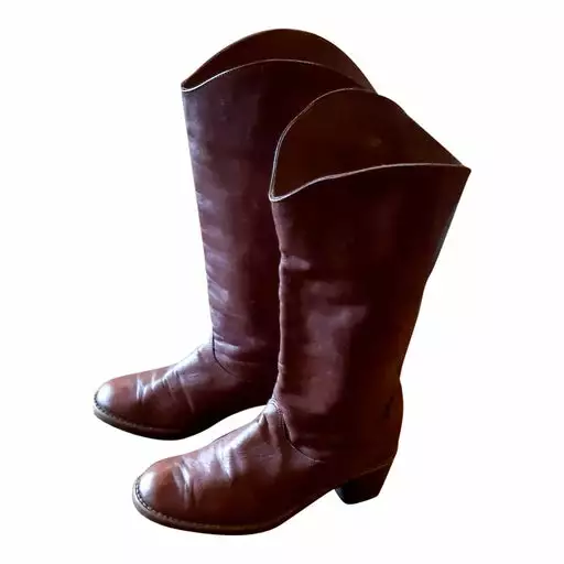 Bottes En Cuir- 35 / 35,5 3 Bottes En Cuir- 35 / 35,5