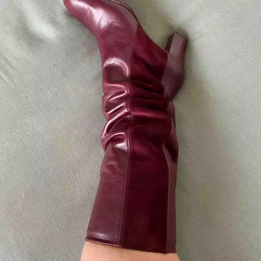 Bottes En Cuir Et Daim- 38 5 Bottes En Cuir Et Daim- 38 – Image 3