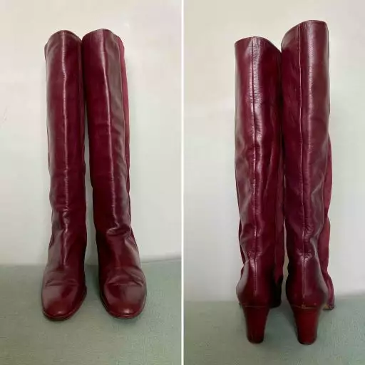 Bottes En Cuir Et Daim- 38 8 Bottes En Cuir Et Daim- 38 – Image 6