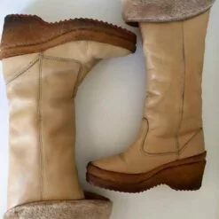 Bottes Compensées En Cuir- 37,5 / 38 -Des chaussures d'hiver Soldes Magasin e75f4300 7bab 48f3 babe 8b97d1af809d