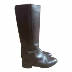 Bottes Cavalières En Cuir- 38