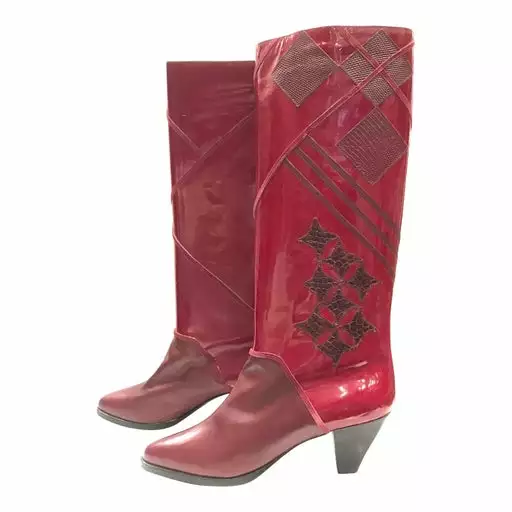 Bottes En Cuir 80's- 40 3 Bottes En Cuir 80's- 40